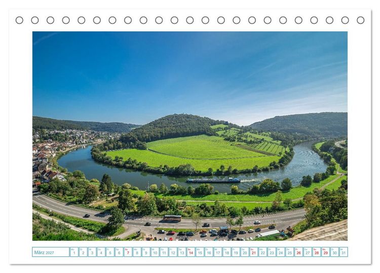 Produktbild: Naturwunder - Deutschlands Flussschleifen (Tischkalender 2027 DIN A5 quer), CALVENDO Monatskalender