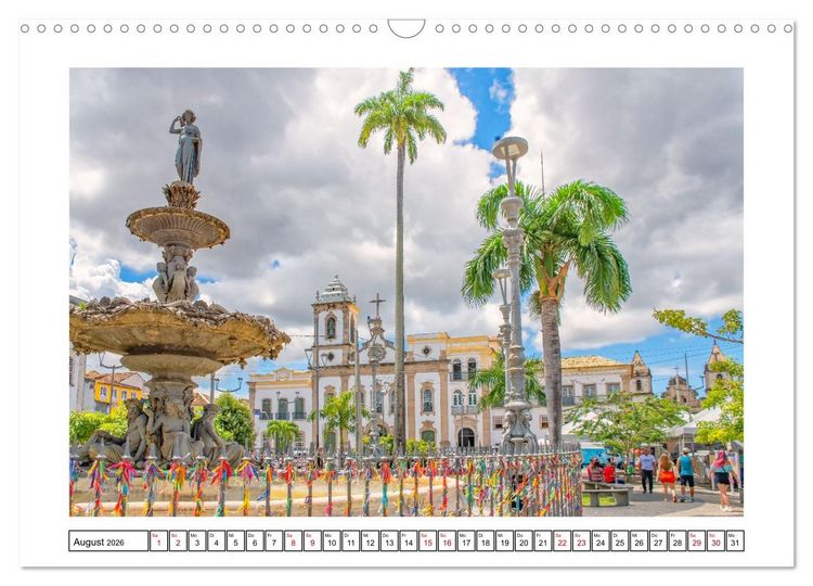 Produktbild: Salvador de Bahia - bunt, quirlig und einzigartig (Wandkalender 2026 DIN A3 quer), CALVENDO Monatskalender