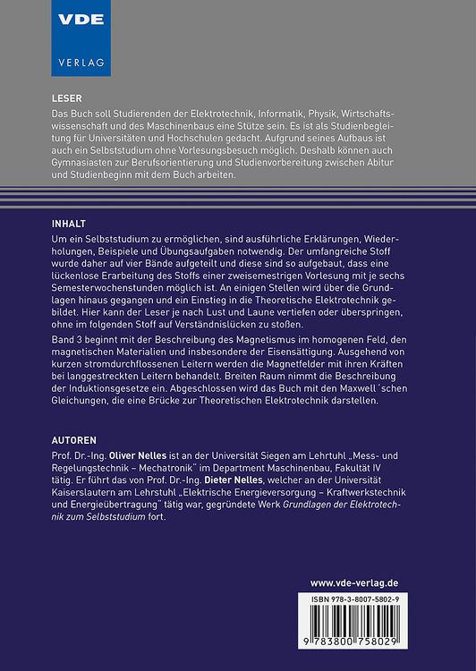Produktbild: Grundlagen der Elektrotechnik zum Selbststudium