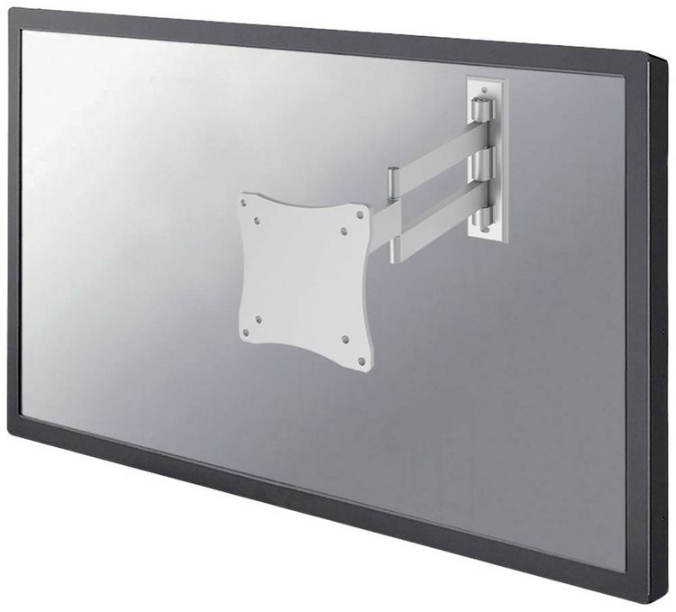 Produktbild: Neomounts FPMA-W830 Monitor-Wandhalterung 1 Display(s) 25,4 cm (10") - 68,6 cm (27") Silber Neigbar, Schwenkbar, Ausziehbar