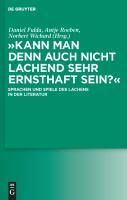 Produktbild: "Kann man denn auch nicht lachend sehr ernsthaft sein?"