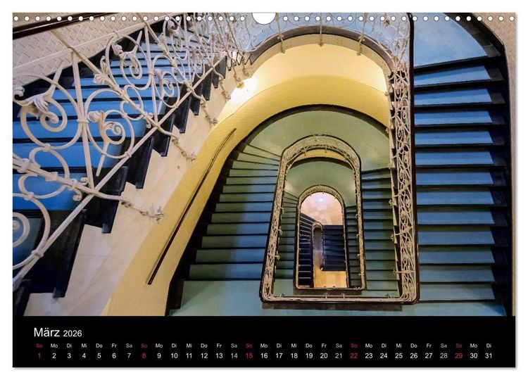 Produktbild: Faszination Treppen (Wandkalender 2026 DIN A3 quer), CALVENDO Monatskalender