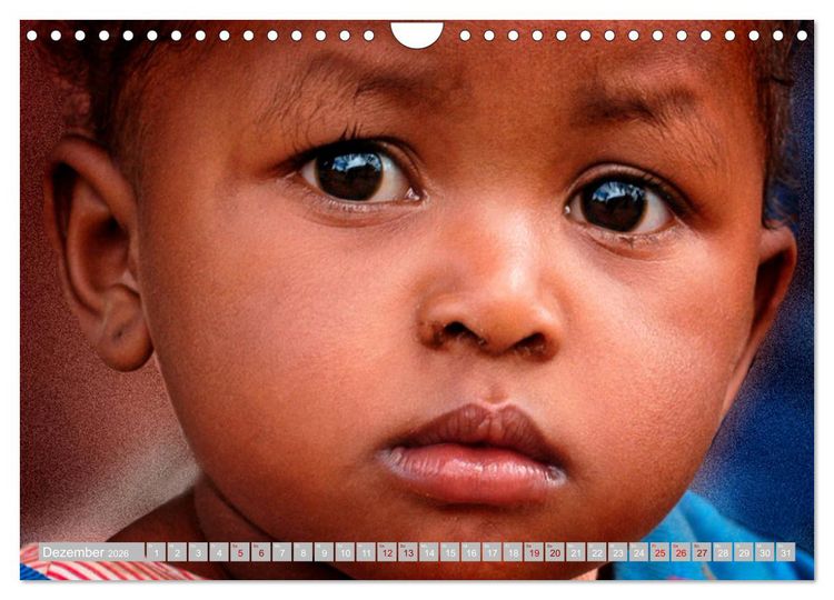 Produktbild: Kinderaugen aus Afrika (Wandkalender 2026 DIN A4 quer), CALVENDO Monatskalender