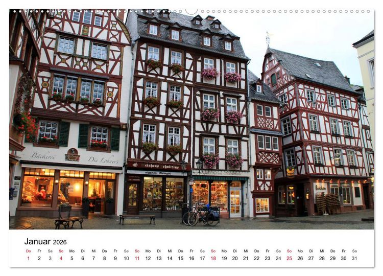Produktbild: Bernkastel-Kues an der Mosel (hochwertiger Premium Wandkalender 2026 DIN A2 quer), Kunstdruck in Hochglanz