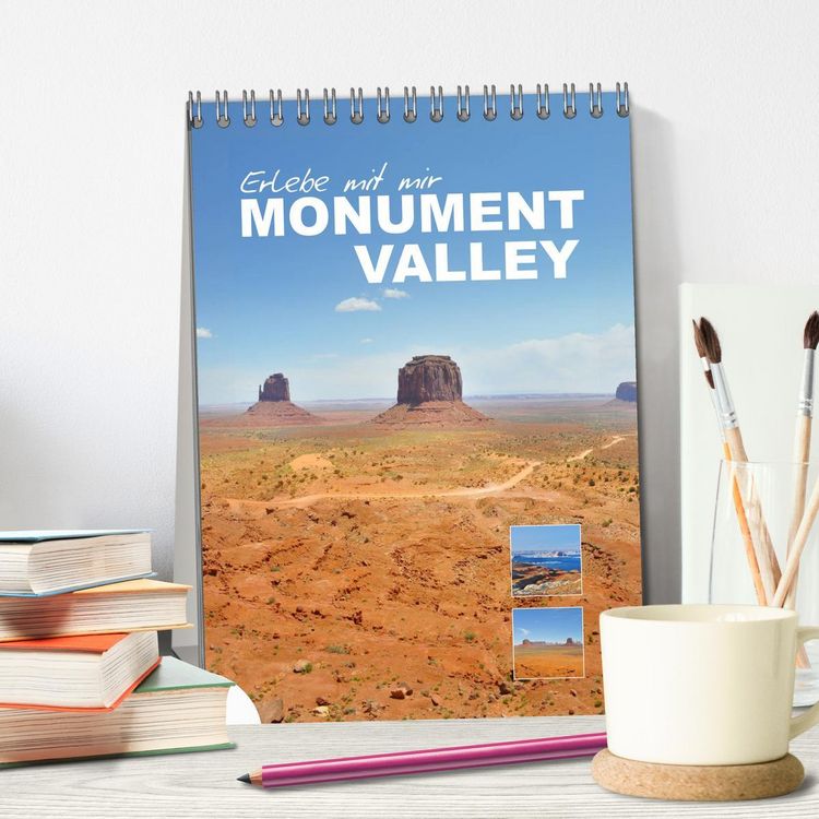 Produktbild: Erlebe mit mir das Monument Valley (Tischkalender 2026 DIN A5 hoch), CALVENDO Monatskalender