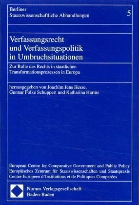 Produktbild: Verfassungsrecht und Verfassungspolitik in Umbruchsituationen