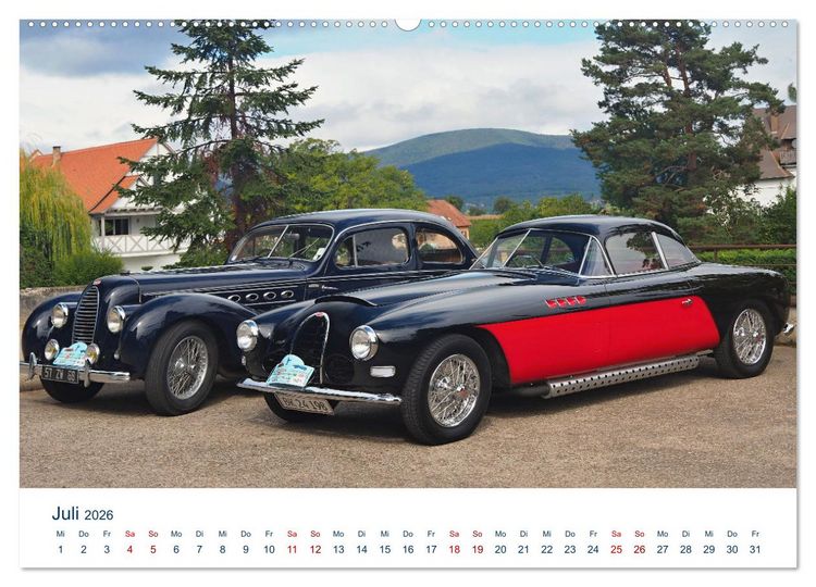Produktbild: Bugatti Traumautos (hochwertiger Premium Wandkalender 2026 DIN A2 quer), Kunstdruck in Hochglanz
