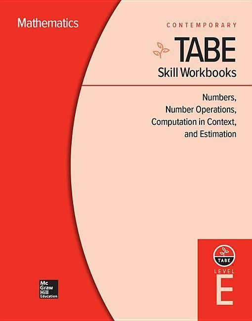 Produktbild: Tabe Skill Workbooks Level E: Numbers, Number Operations, Computation in Context, and Estimation (10 Copies)