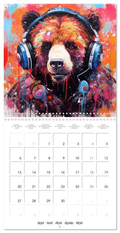 Produktbild: Animal Beats (Wall Calendar 2026 12 &times; 12 Inch) CALVENDO 12 Month Wall Calendar