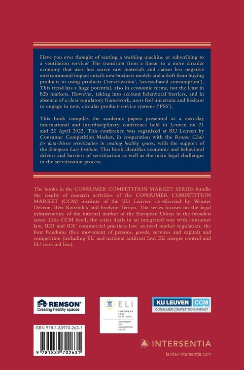 Produktbild: Servitization and circular economy