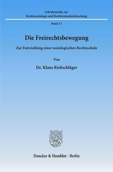 Produktbild: Die Freirechtsbewegung.