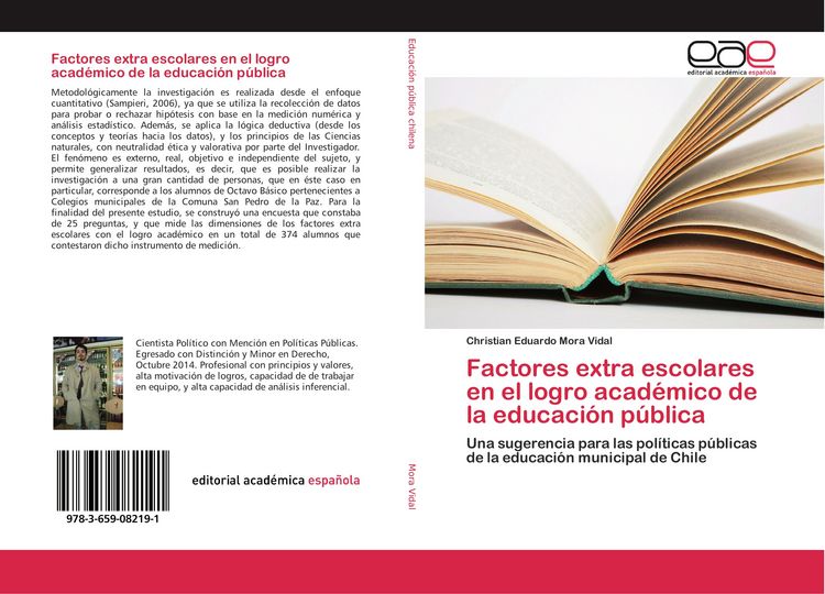 Produktbild: Factores extra escolares en el logro acad&eacute;mico de la educaci&oacute;n p&uacute;blica