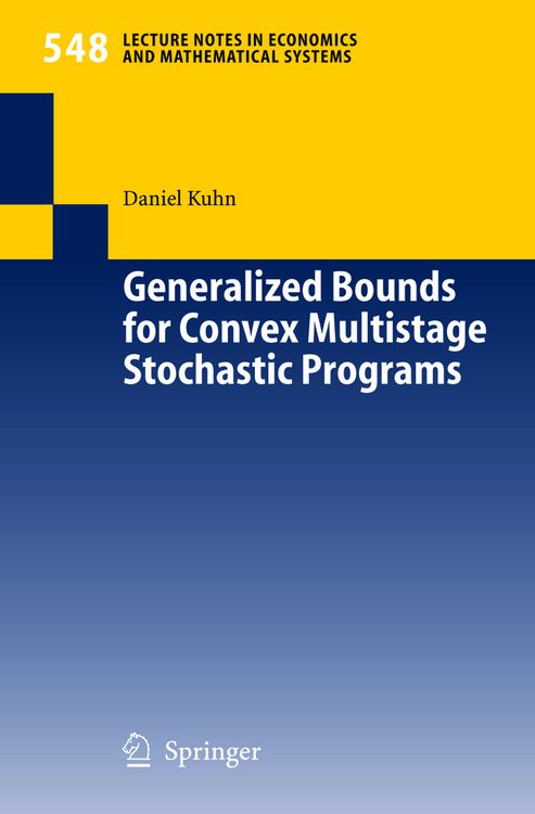 Produktbild: Generalized Bounds for Convex Multistage Stochastic Programs