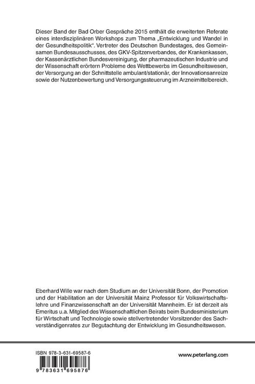 Produktbild: Entwicklung und Wandel in der Gesundheitspolitik