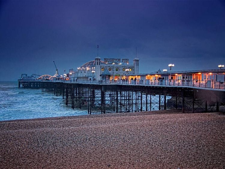 Produktbild: CALVENDO Puzzle Brighton Pier | 1000 Teile Lege-Gr&ouml;&szlig;e 64x48cm Foto-Puzzle f&uuml;r gl&uuml;ckliche Stunden