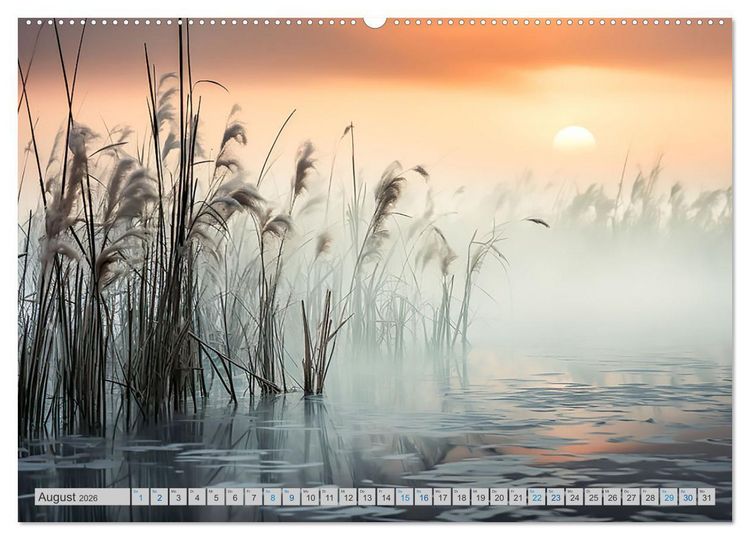 Produktbild: Magische Nebelmomente (hochwertiger Premium Wandkalender 2026 DIN A2 quer), Kunstdruck in Hochglanz