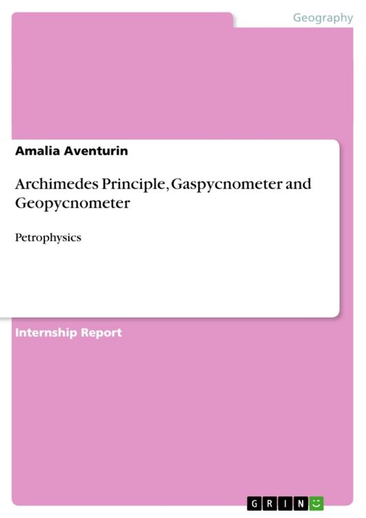 Produktbild: Archimedes Principle, Gaspycnometer and Geopycnometer
