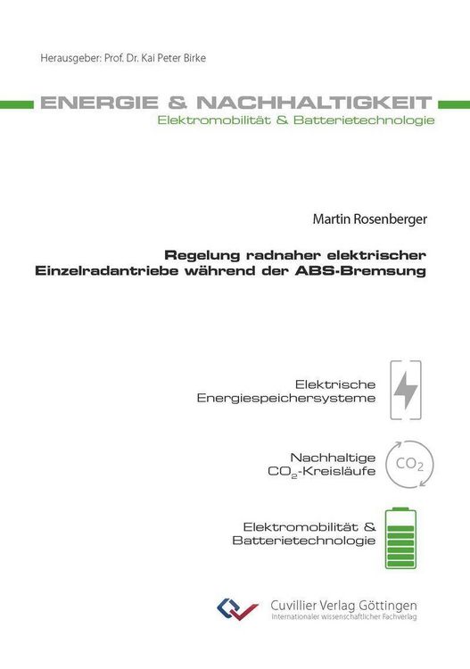 Produktbild: Regelung radnaher elektrischer Einzelradantriebe w&auml;hrend der ABS-Bremsung