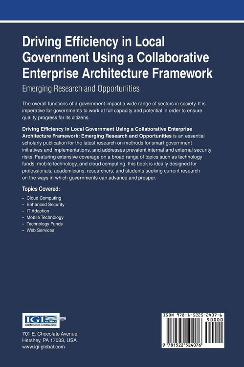 Produktbild: Driving Efficiency in Local Government Using a Collaborative Enterprise Architecture Framework