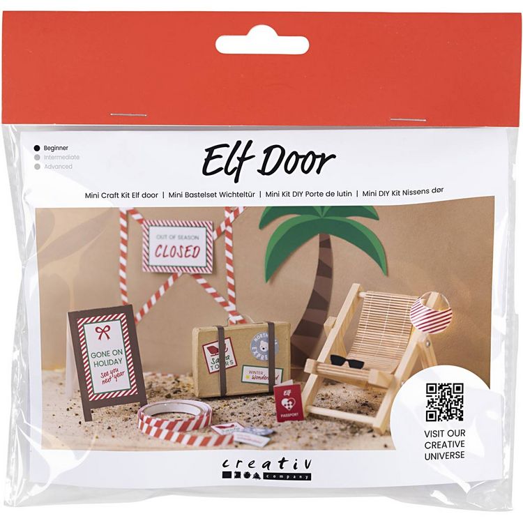 Produktbild: Creativ Company DIY Sets Miniaturen Mini Kreativ Set Wichtelt&uuml;r, Im Urlaub, Kreativ Box