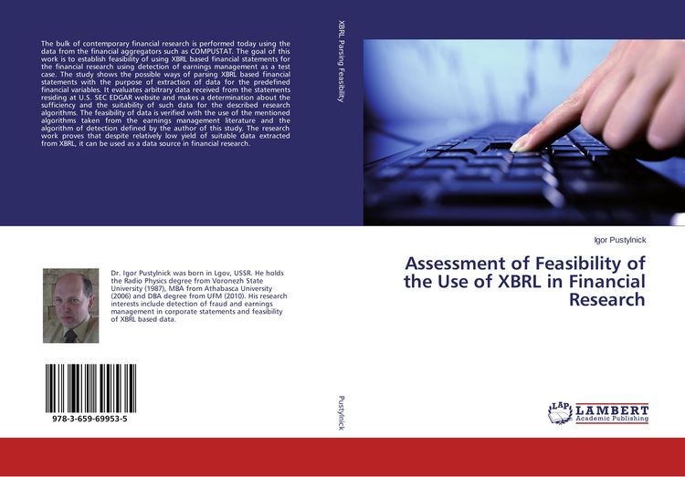 Produktbild: Assessment of Feasibility of the Use of XBRL in Financial Research
