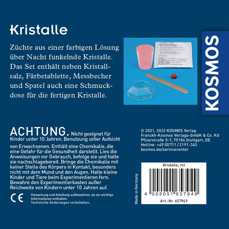 Produktbild: Rote Kristalle selbst z&uuml;chten