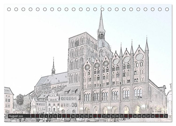 Produktbild: MAL-TOUR Deutschland (Tischkalender 2026 DIN A5 quer), CALVENDO Monatskalender