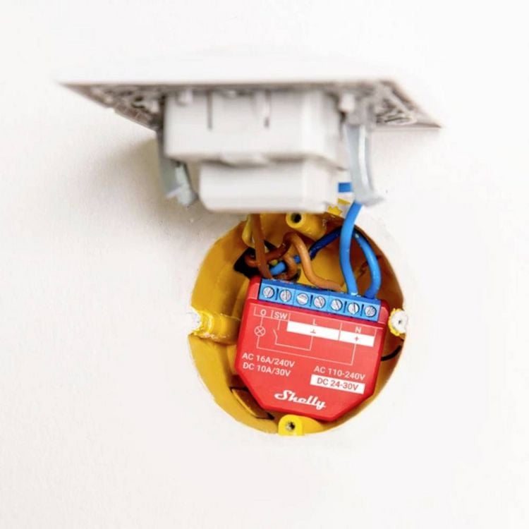 Produktbild: Shelly Plus 1PM Schalt-Messaktor Bluetooth, Wi-Fi