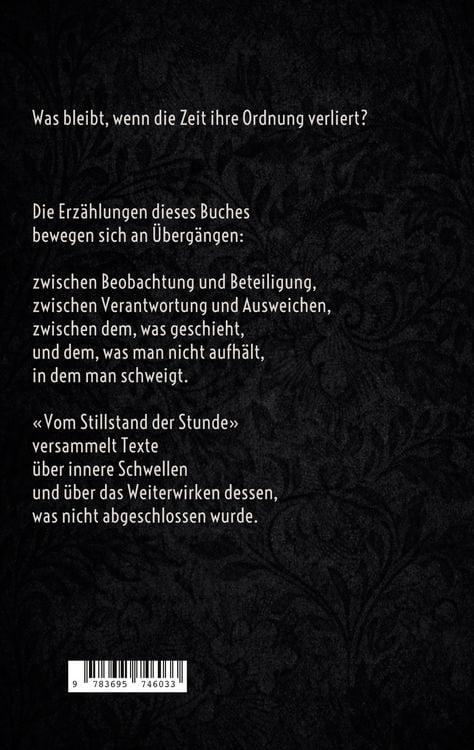 Produktbild: Vom Stillstand der Stunde