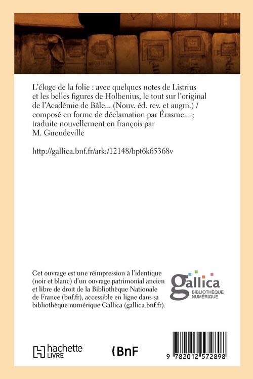 Produktbild: L'&eacute;loge de la folie