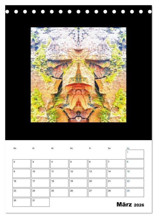 Produktbild: Nature's Faces (Tischkalender 2026 DIN A5 hoch), CALVENDO Monatskalender