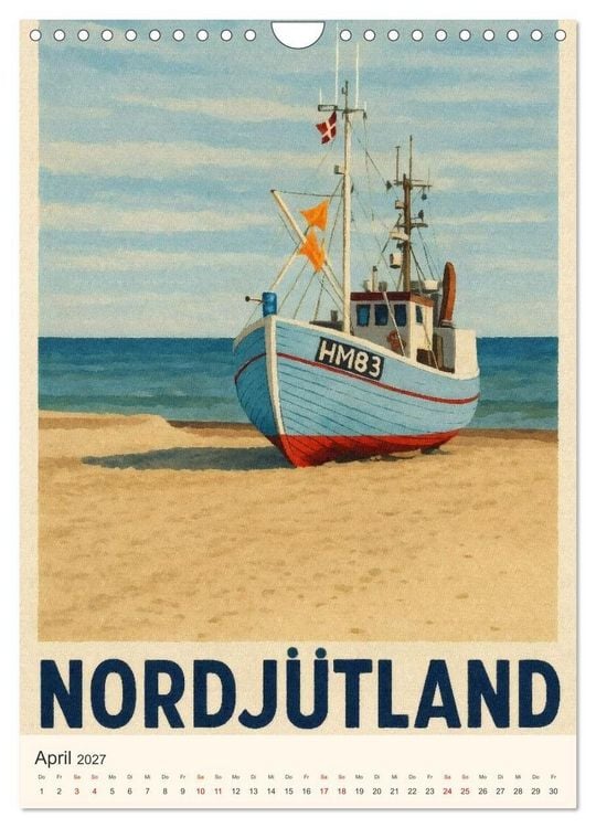 Produktbild: Hyggelige City-Poster D&auml;nemark (Wandkalender 2027 DIN A4 hoch), CALVENDO Monatskalender