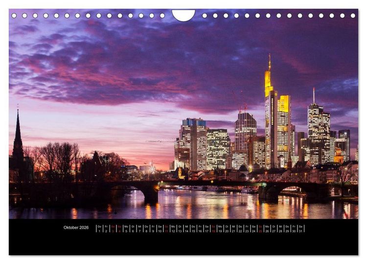 Produktbild: Frankfurt (Wandkalender 2026 DIN A4 quer), CALVENDO Monatskalender