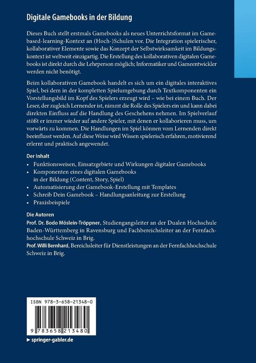 Produktbild: Digitale Gamebooks in der Bildung