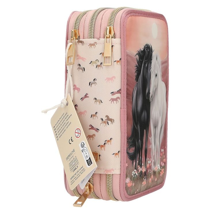 Produktbild: Miss Melody 3 Fach Federtasche BLOSSOM PONY