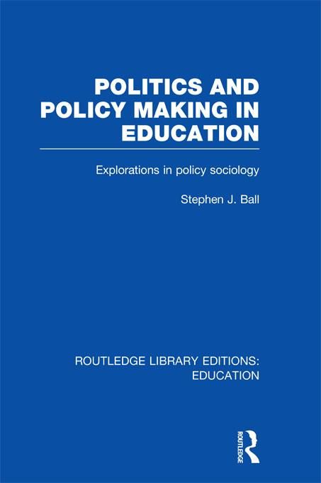 Produktbild: Politics and Policy Making in Education