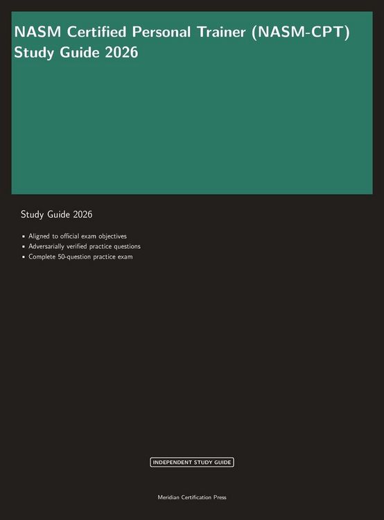 Produktbild: NASM Certified Personal Trainer Study Guide 2026