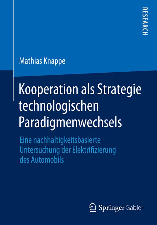 Produktbild: Kooperation als Strategie technologischen Paradigmenwechsels
