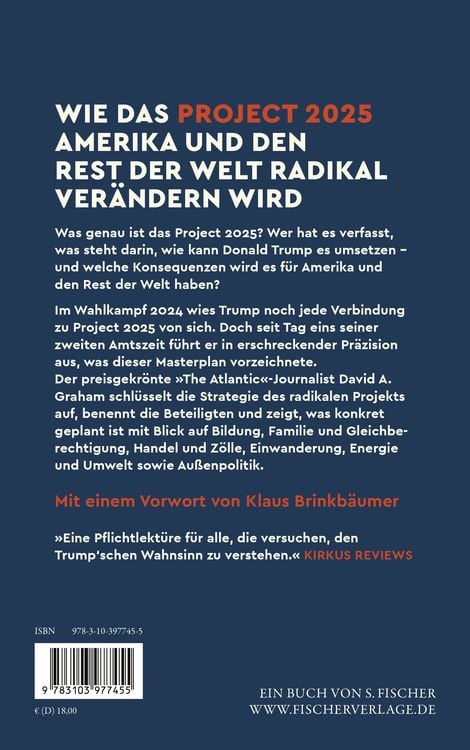 Produktbild: Der Masterplan der Trump-Regierung