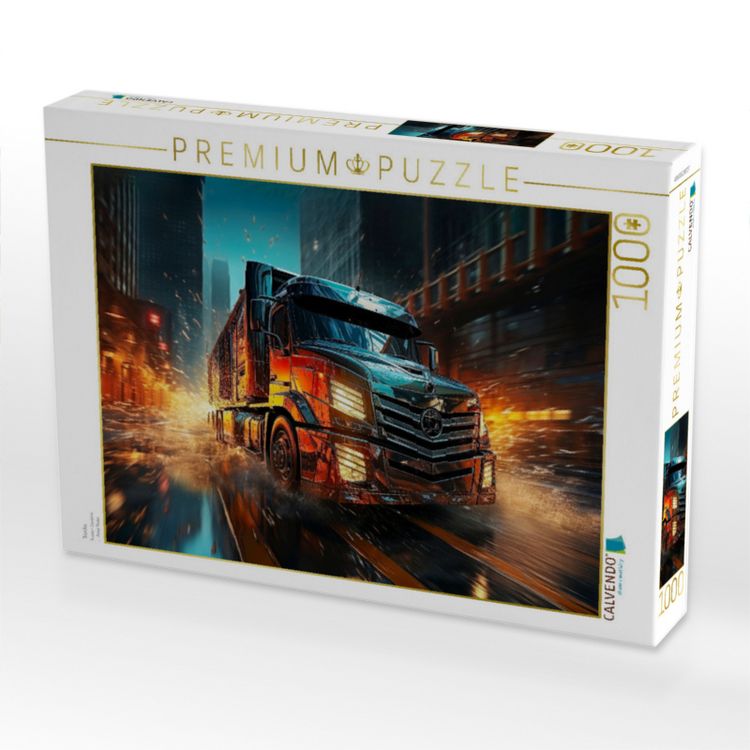 Produktbild: CALVENDO Puzzle Trucks | 1000 Teile Lege-Gr&ouml;&szlig;e 64x48cm Foto-Puzzle f&uuml;r gl&uuml;ckliche Stunden