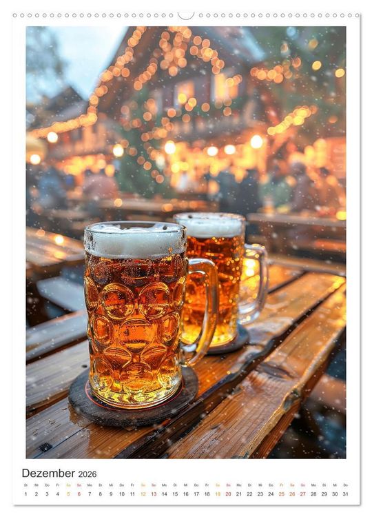 Produktbild: Cooles Bier - K&ouml;stliches aus der Natur. (Wandkalender 2026 DIN A2 hoch), CALVENDO Monatskalender