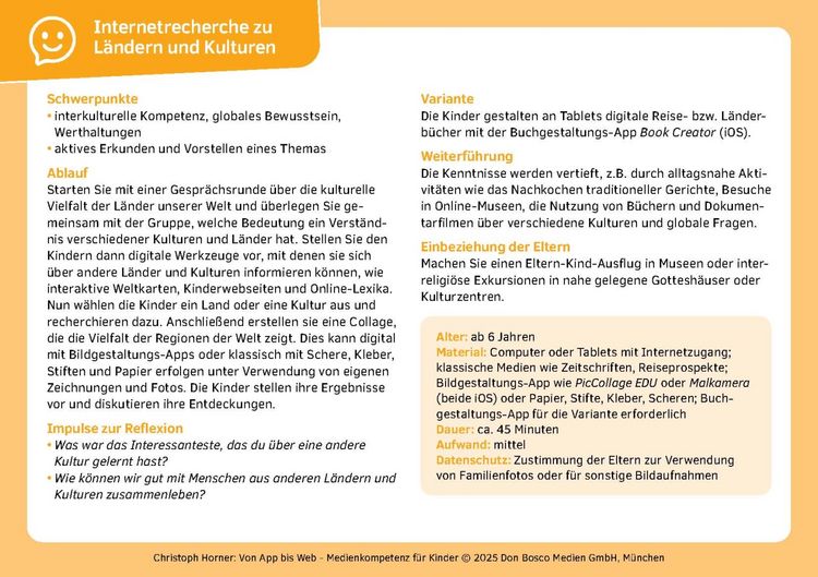 Produktbild: Von App bis Web. Medienkompetenz f&uuml;r Kinder von 3 bis 8