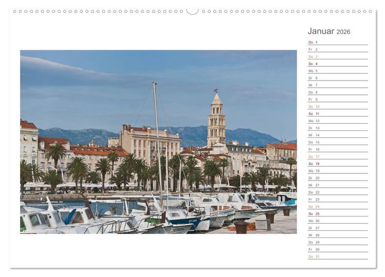 Produktbild: Kroatien, Terminplaner (hochwertiger Premium Wandkalender 2026 DIN A2 quer), Kunstdruck in Hochglanz