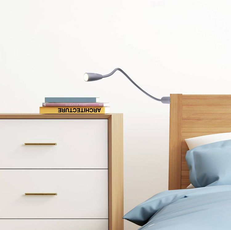 Produktbild: Heitronic Berta 27745 LED-Nachttischlampe LED LED fest eingebaut 1.5W Warmwei&szlig; Silber
