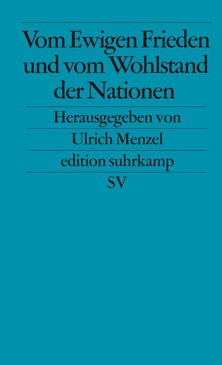 Produktbild: Vom Ewigen Frieden und vom Wohlstand der Nationen