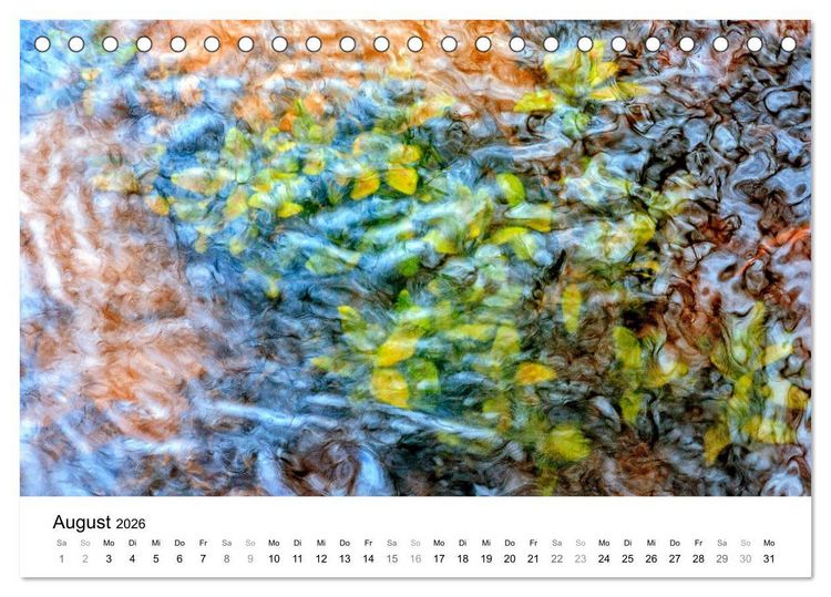 Produktbild: Wasser-Farben (Tischkalender 2026 DIN A5 quer), CALVENDO Monatskalender
