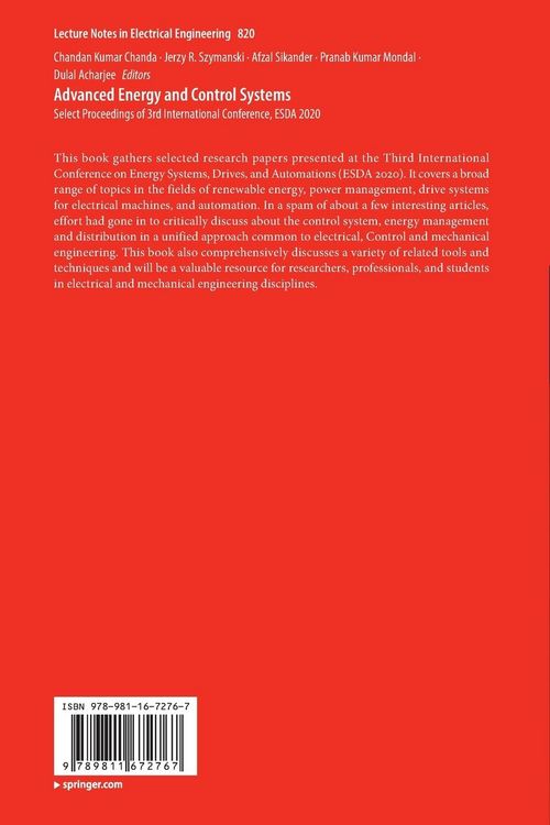 Produktbild: Advanced Energy and Control Systems