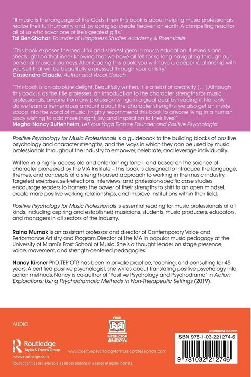 Produktbild: Positive Psychology for Music Professionals