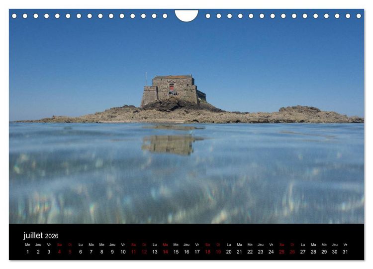 Produktbild: Saint-Malo au fil des mois (Calendrier mural 2026 DIN A4 vertical), CALVENDO calendrier mensuel