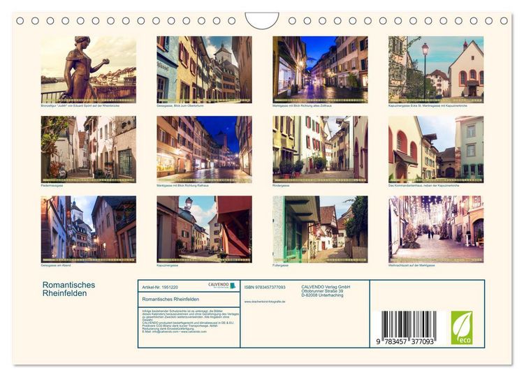 Produktbild: Romantisches Rheinfelden (Wandkalender 2026 DIN A4 quer), CALVENDO Monatskalender